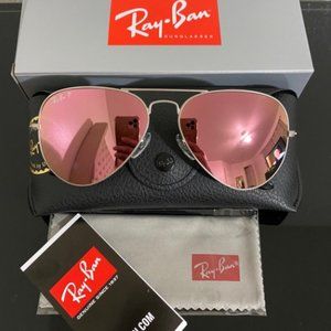 RayBan Aviator Polarized RB3025 Flash Lenses Pin n58